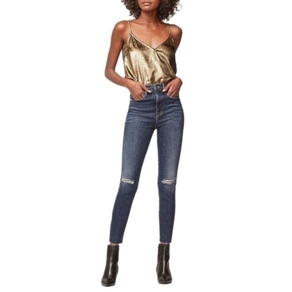 Frame Jeans Ali High Rise Cigarette Raw in Brokedown Palace Size 26 Denim NEW - Picture 16 of 16